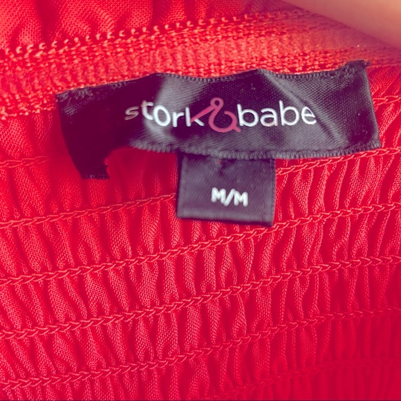 STORK & BABE Maternity Adjustable Strap Tank , Salmon Size Medium - Picture 3 of 4
